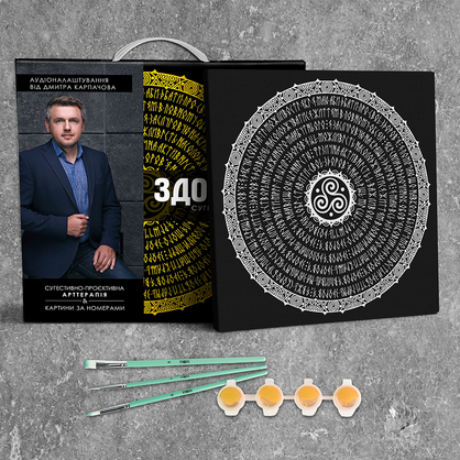 Фото, Видеообзоры картина "здоров'я" сугестивна мандала розміром 40х40 см (3 mandala (health))