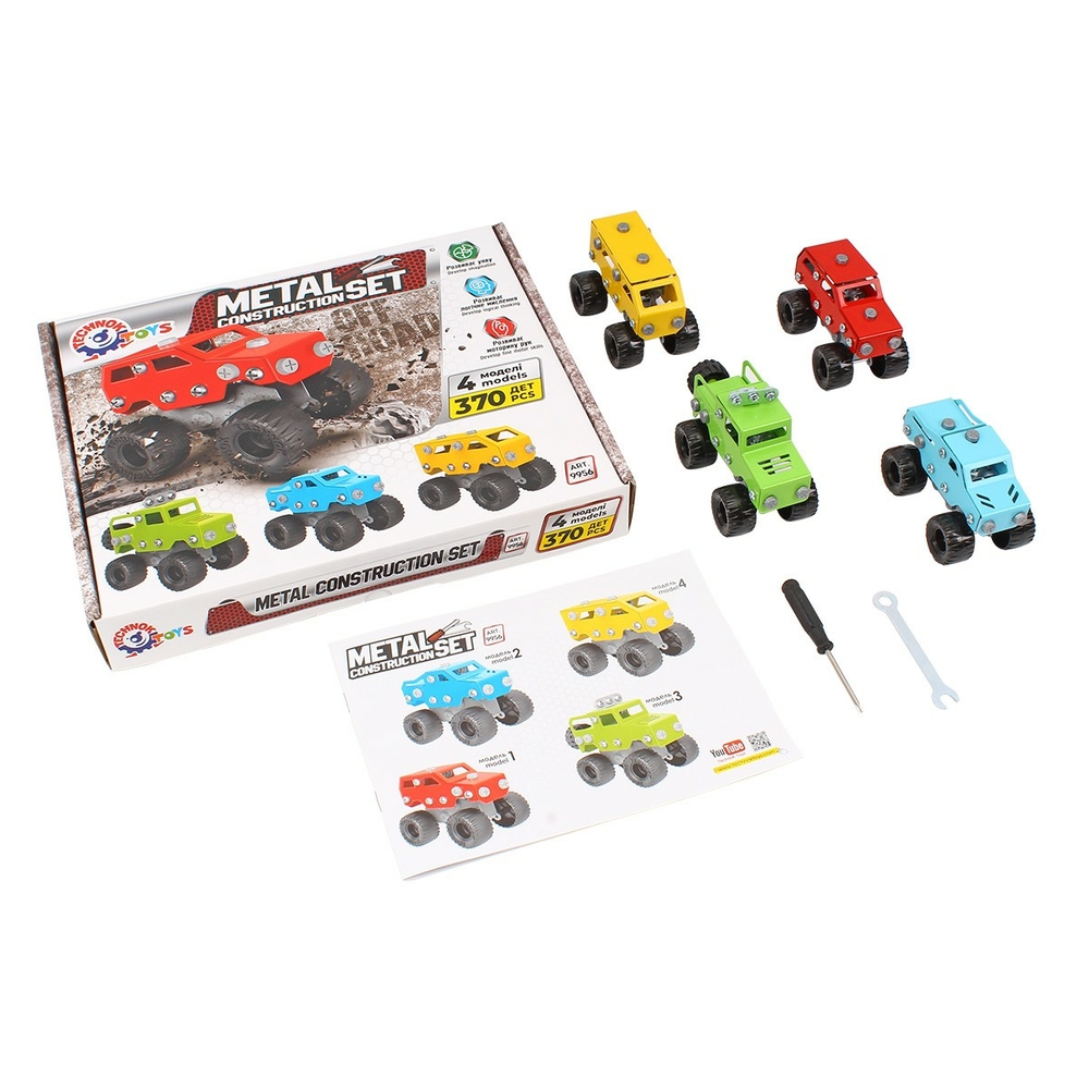 Фото, Видеообзоры іграшка "конструктор металевий технок", арт.9956