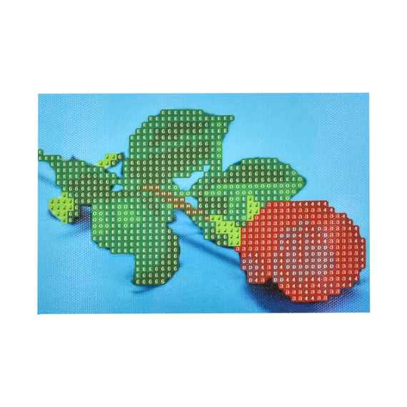 Алмазна мозаїка Strateg ПРЕМІУМ Троянда у блакитній ніжності без підрамника розміром 10х15 см (YAB14429)