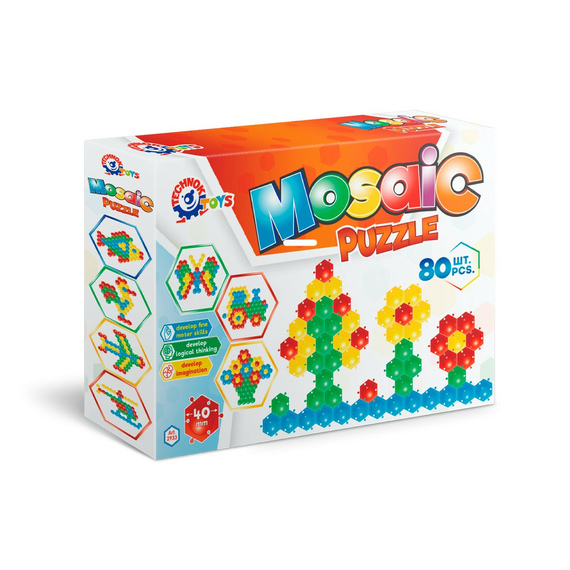 Іграшка мозаїка пазли Килимок 80 деталей ТехноК 2933