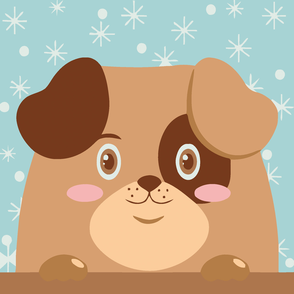 Фото, Видеообзоры картина за номерами strateg милий песик розміром 20х20 см (hh7072)