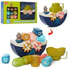 Гра для купання 1162 (20шт) кораблик-лійка 20см, фігури-брязкальце, шемтерні, в коробці Гра для купання 1162 (20шт) кораблик-лійка 20см, фігури-брязкальце, шемтерні, в коробці