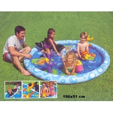 Ігровий центр 57448 (3шт) з касаткоі, рибками, коралом, 196-51см