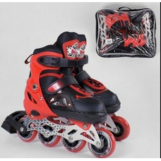 Ролики 3272-S Best Roller/30-33/червоні, PU, в сумкці, d=6,5см
