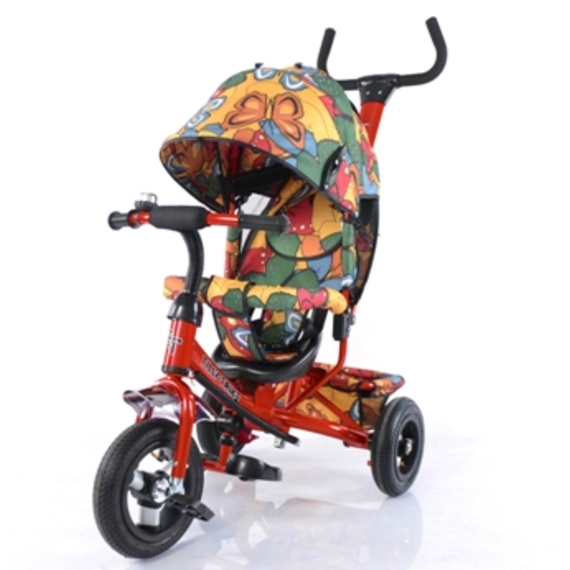 Велосипед триколісний TILLY Trike T-351-7 ЧЕРВОНИЙ з надувними колесами / 1 /