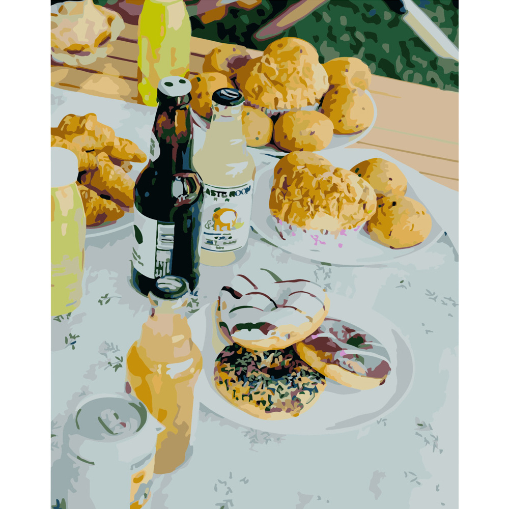 Фото, Видеообзоры картина за номерами strateg преміум літній пікнік розміром 40х50 см (gs209)