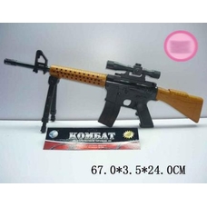 Автомат 8078-3 (604279R)  батар. (36шт/2) світ, звук, в кульку 67*3,5*24см