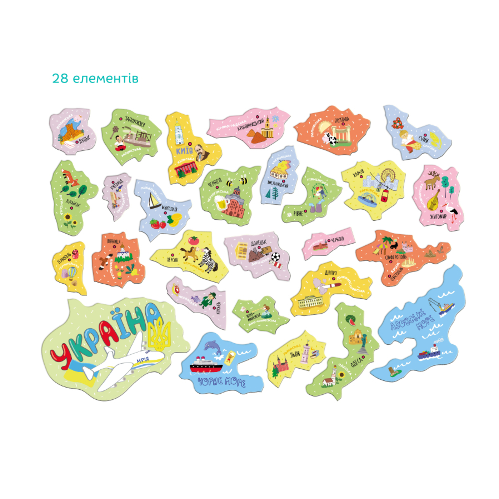 Фото, Видеообзоры пазл dodo магнітна мапа україни