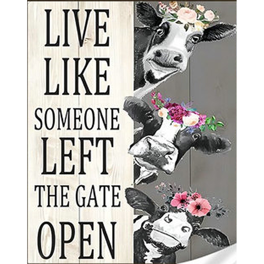 Фото, Відеоогляди алмазна мозаїка strateg преміум три корови розміром 30х40 см (gm86860)