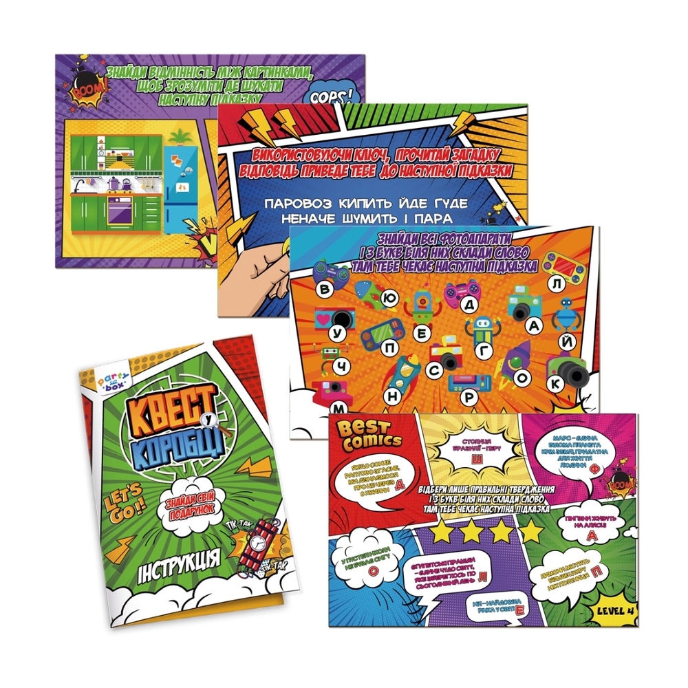 Фото, Відеоогляди гра настільна vladi toys розважальна. квест у коробці комікс. vt5902-04