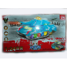 Танк 869-2 (72шт) 1:24, звук, свет, на бат-ке, в кор-ке, 21,5-12,5-11,5см