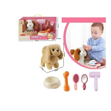 Цуценя 8832-40 (36/2) гавкає, ходить, виляє хвостом, набір грумера, миска зі смаколиком, 16см, в кор Цуценя 8832-40 (36/2) гавкає, ходить, виляє хвостом, набір грумера, миска зі смаколиком, 16см, в кор