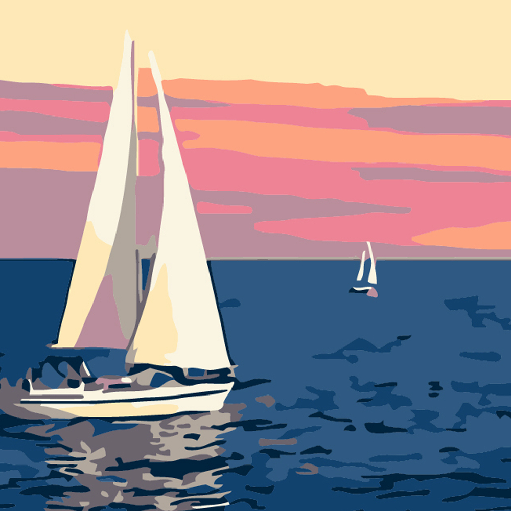 Фото, Видеообзоры картина за номерами strateg морські пригоди розміром 20х20 см (hh5691)