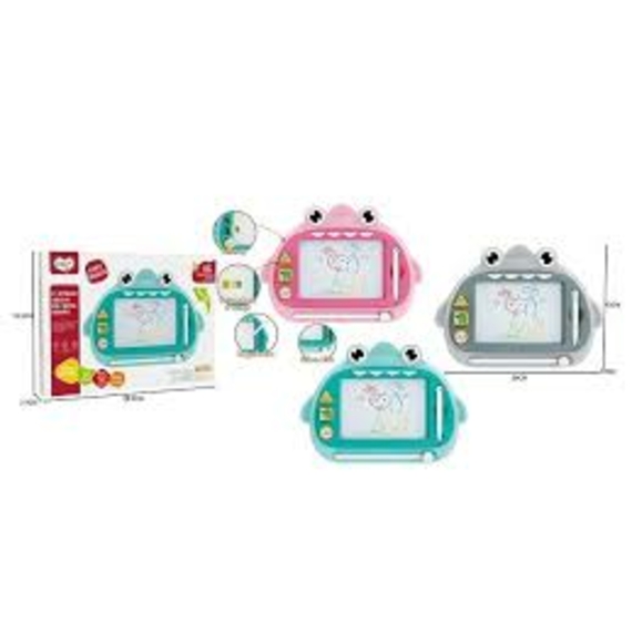 Дошка для малювання 368-18 (108) 3 види, магнітна, кольорова, штампи, в коробці