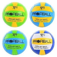 М'яч волейбольний PROFIBALL EV 3159 (100шт) ПВХ, 4 кольори, в кульку