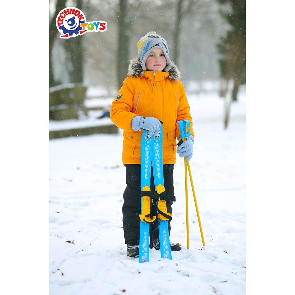 Фото, Видеообзоры лижі з палицями дитячі, арт.3350 