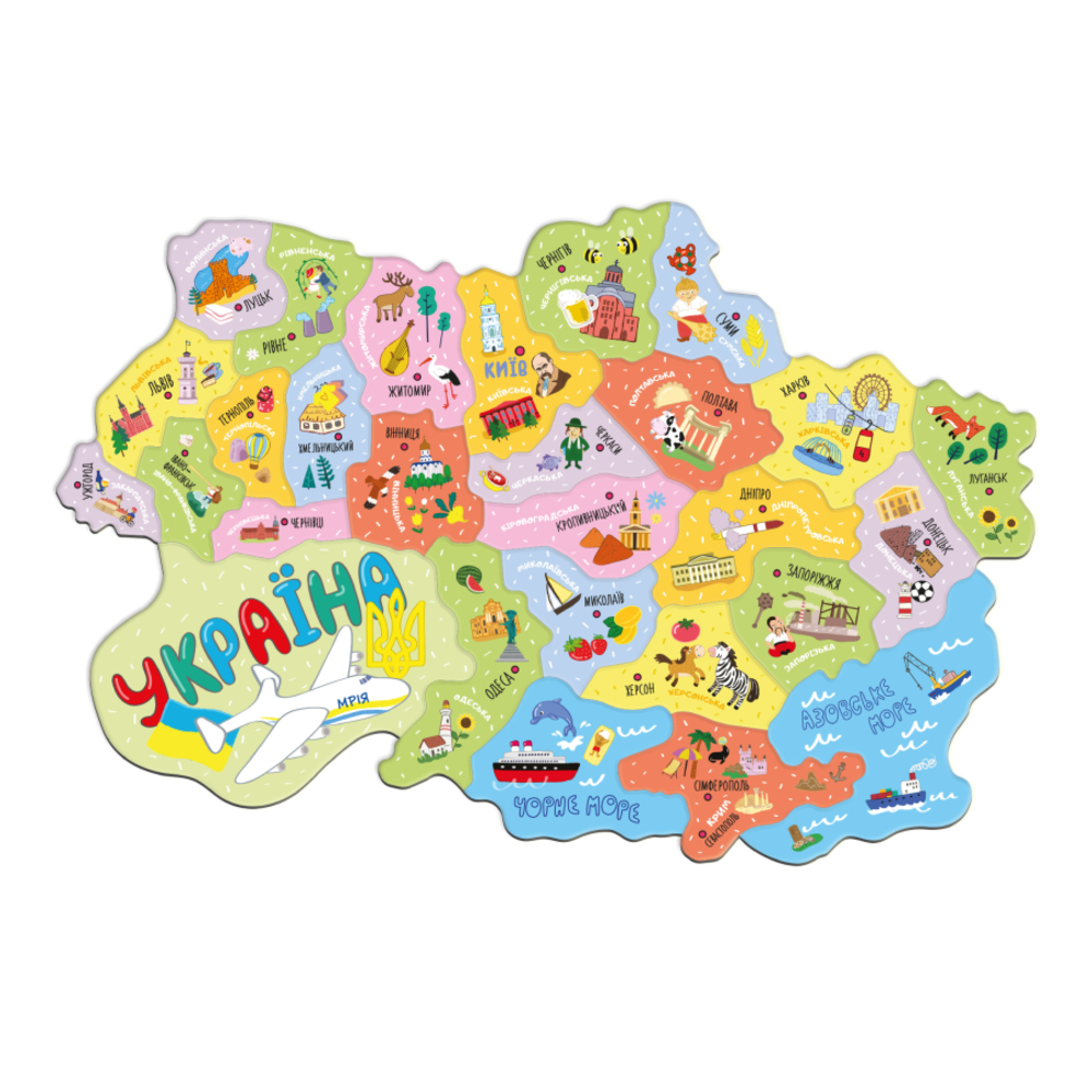 Фото, Видеообзоры пазл dodo магнітна мапа україни