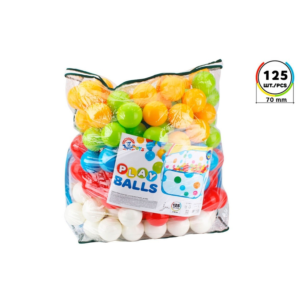 Фото, Видеообзоры іграшка "набір кульок для сухих басейнів технок", арт.8942