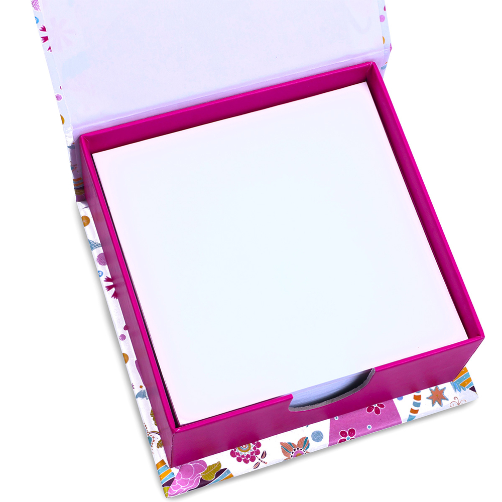 Фото, Видеообзоры картонний бокс з папером для нотаток 90х90мм vt9901-83