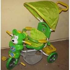 Велосипед ET 101 B-7/A7-1 (2шт) три колеса качалка крыша длинная ручка