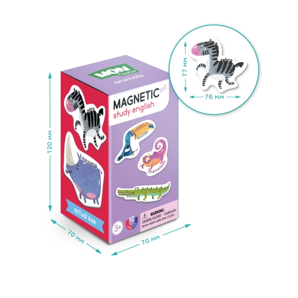 Фото, Видеообзоры набір магнітів dodo звірі