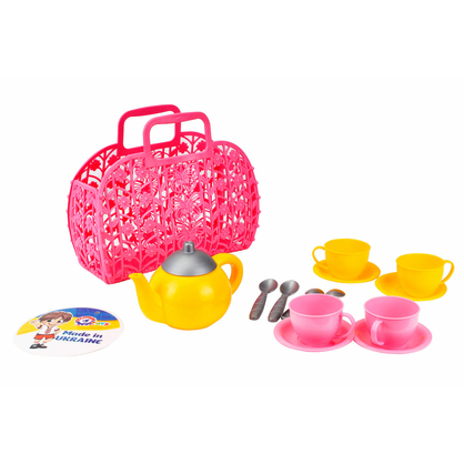 Фото, Видеообзоры іграшка "кошичок з набором посуду технок", арт.1608