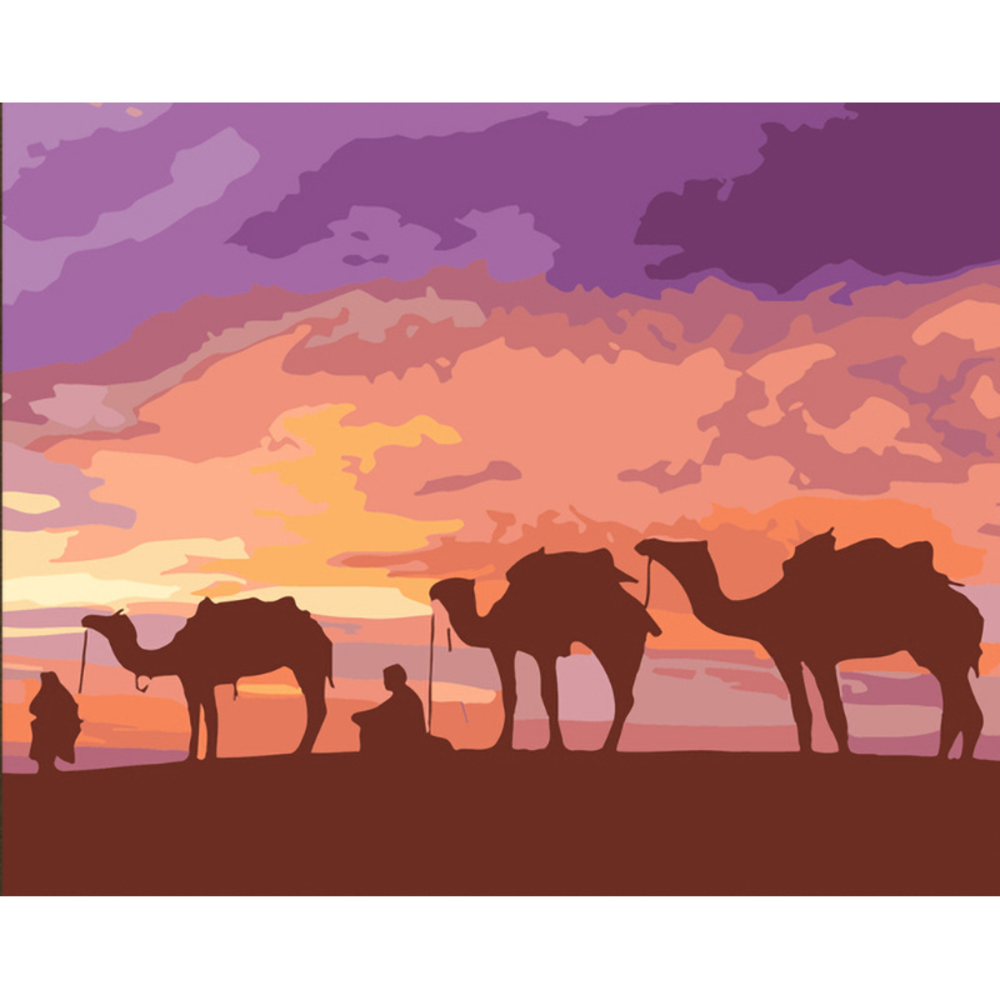 Фото, Відеоогляди картина за номерами strateg преміум бедуїни єгипту з лаком розміром 40х50 см (dy373)