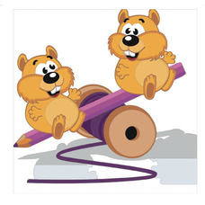 Картина за номерами Strateg ПРЕМІУМ Грайливі бурундучки з лаком розміром 30х30 см ES029