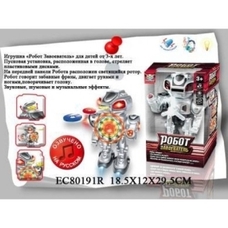 Робот EC80191R (24шт/2) свет.,звук.и муз.эффекты, стреляет дисками, в кор.18,5*12*29,5см