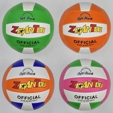 Мяч волейбольний 772-510 (60) мягкий PVC, 4 цвета, 260-280 грамм, резиновый балон - 6900065247850