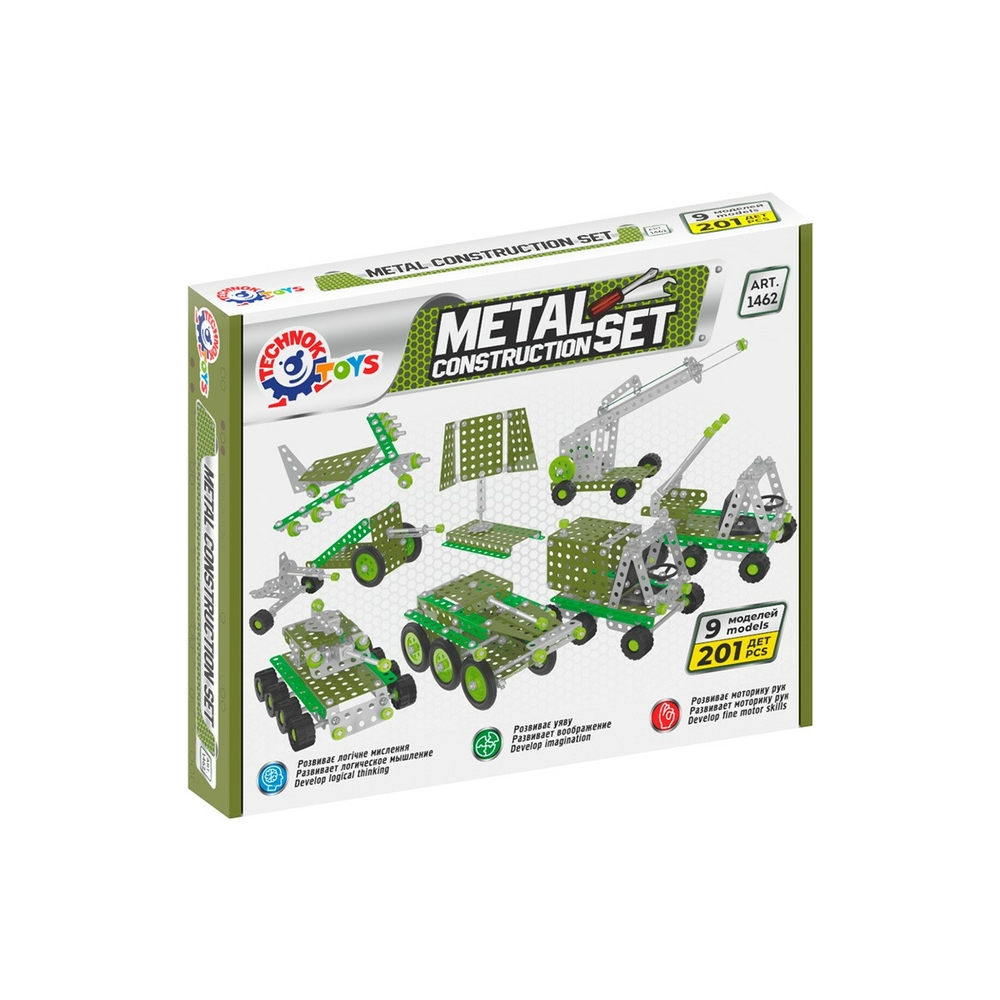 Фото, Відеоогляди конструктор металевий "військова техніка технок", арт.1462