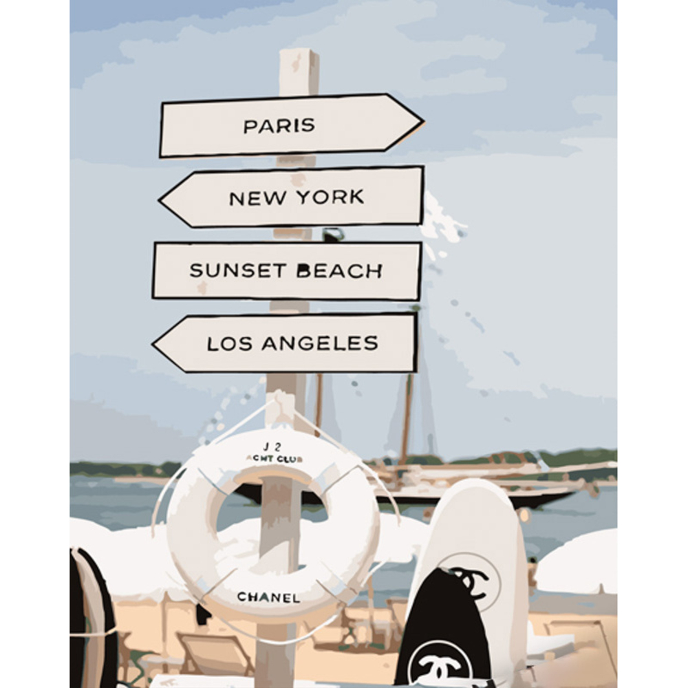 Фото, Відеоогляди картина за номерами strateg преміум напрямки відпочинку розміром 40х50 см (gs823)