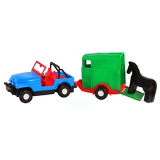 Авто-джип з причепом (Конярка,Кузов,Кораблик)39007(Тигрес)