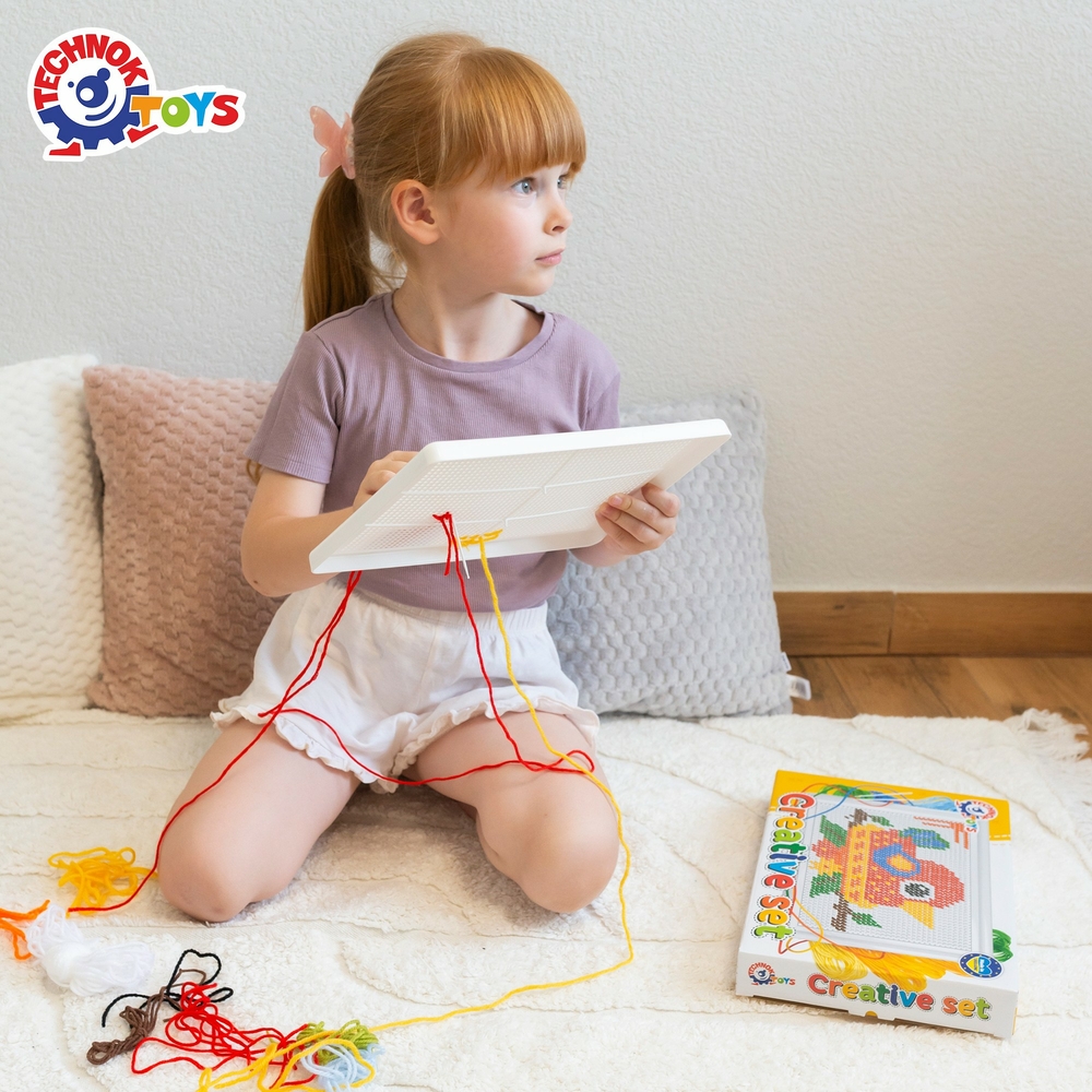 Фото, Відеоогляди іграшка для дитячої творчості "вишиваночка технок", арт.6313