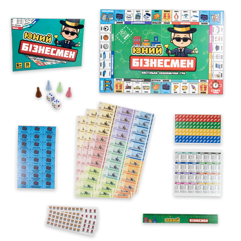 Фото, Видеообзоры настільна гра strateg юний бізнесмен економічна українською мовою (30341)