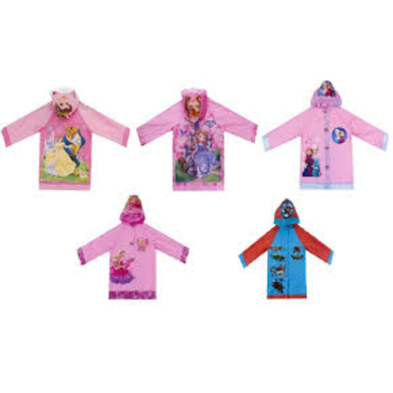 Дождевик 808B (100шт) 5 видів, мультигеро, з капюшоном, 2 размера (L, XL)