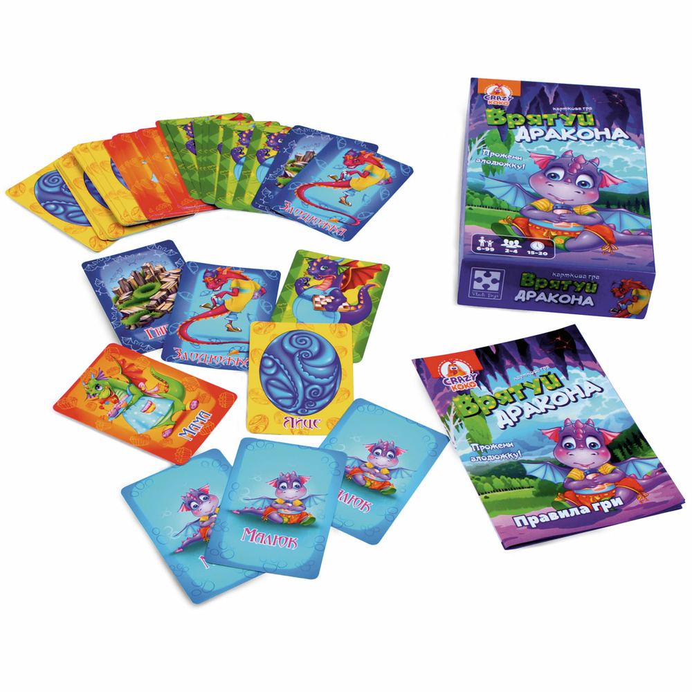 Фото, Відеоогляди гра настільна vladi toys розважальна. врятуй дракона. vt8077-03