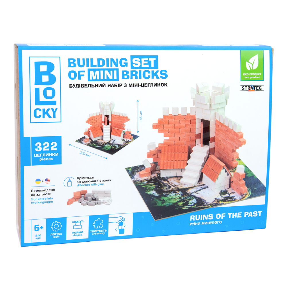 Фото, Видеообзоры будівельний набір для творчості з міні-цеглинок blocky руїни минулого strateg (31016)