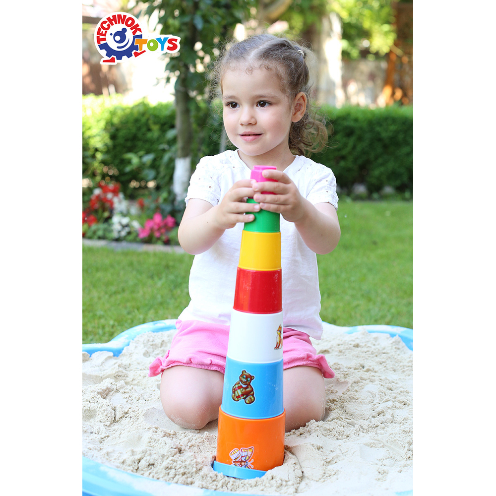 Фото, Видеообзоры іграшка пірамідка "пасочки з відром технок", арт.2049