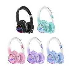 Навушники С64096 (80), 5 кольорів підсвічування, бездротові Bluetooth, радіо, мікрофо