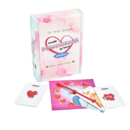 Фото, Видеообзоры настільна гра 30470 (укр) "набір романтичний з грою", в кор-ці 18-6,5-18 см
