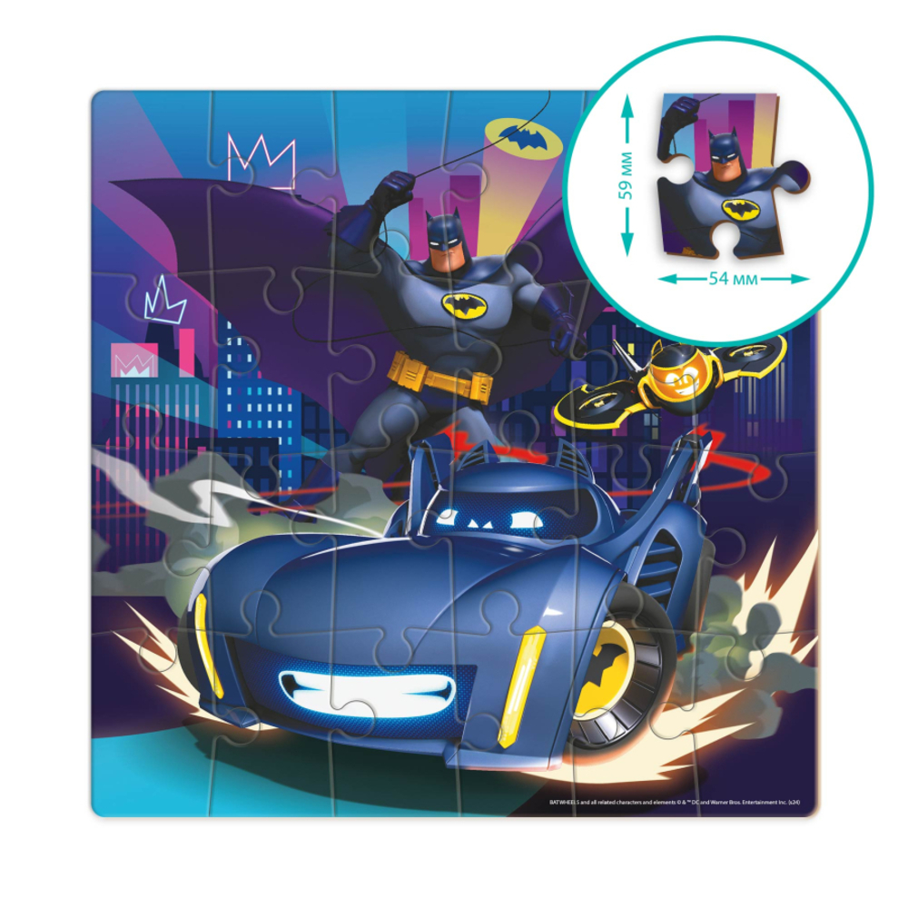 Фото, Видеообзоры пазл dodo batwheels бетмобіль бам