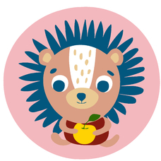 Картина за номерами Strateg Їжачок з яблуком розміром 20х20 см (HH7103) Картина за номерами Strateg Їжачок з яблуком розміром 20х20 см (HH7103)