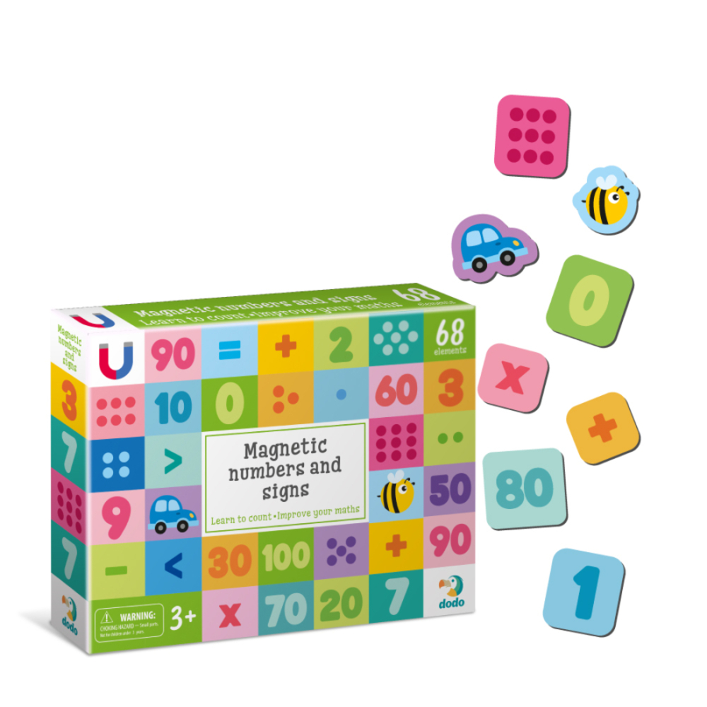 Фото, Видеообзоры набір магнітів dodo магнітні цифри і знаки