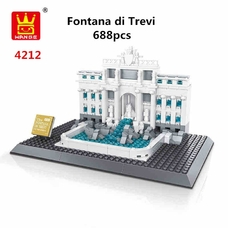 Конструктор Wange Архитектура Фонтан Треви Fontana di Trevi-Rome 4212