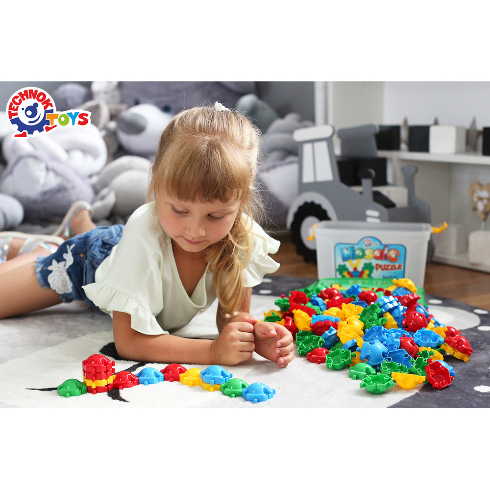 Фото, Відеоогляди іграшка мозаїка-пазли "килимок технок", арт.3626