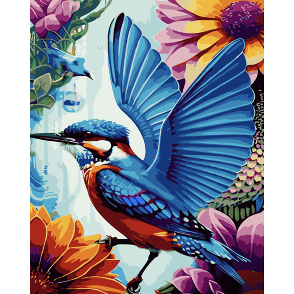 Фото, Відеоогляди картина за номерами strateg преміум неймовірна калібрі з лаком та рівнем розміром 40х50 см (gs1544)