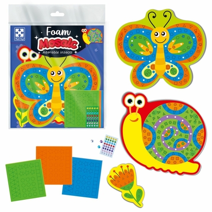 Фото, Видеообзоры набір для творчості vladi toys зі м'якою мозаїкою та стразами «чарівні комашки» vt4511-23