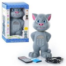 Тварини SK # 06 (25шт) кіт, р / у, аккум, usb, FM-радіо, запис голосу, в кор-ке, 23-13,5-10,5см