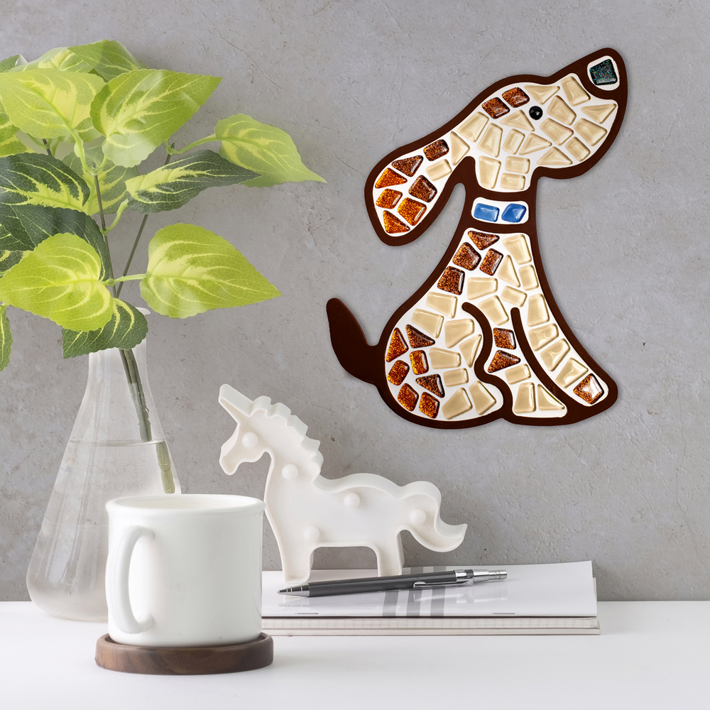 Фото, Видеообзоры набір для творчості скляна мозаїка «песик» для дітей mosaaro ma7005